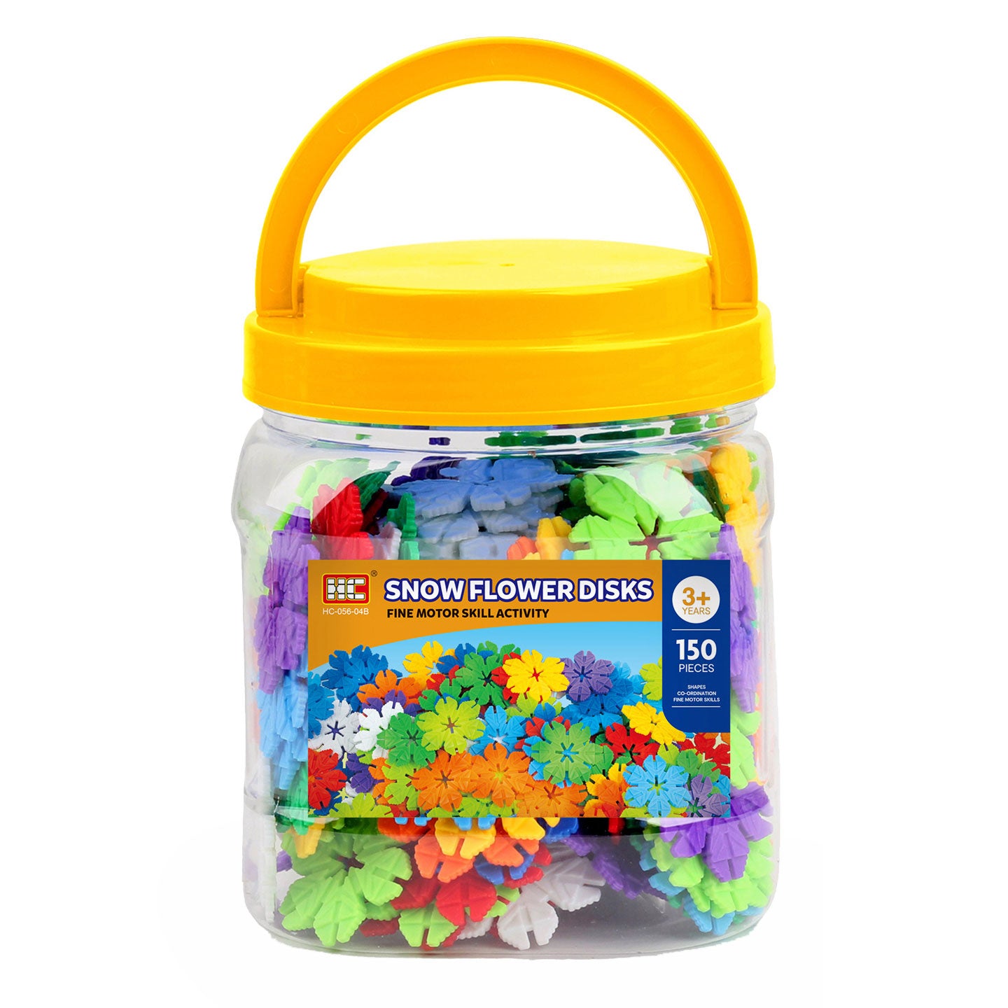 Flores de construcción en caja de almacenamiento, 150 uds.