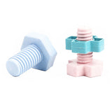 Construction screws pastel in storage box, 24dlg. - afbeelding 2