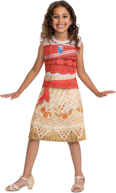 Disfraz disney - moana, disfraz moana vaiana basico, talla xs (3t-4t años), niña