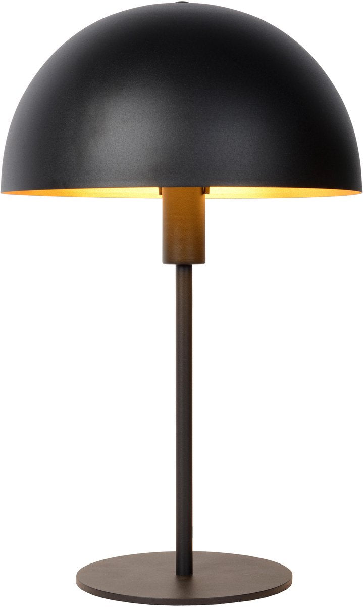 Lucide siemon - lampada da tavolo - ø 25 cm - 1xe14 - nero