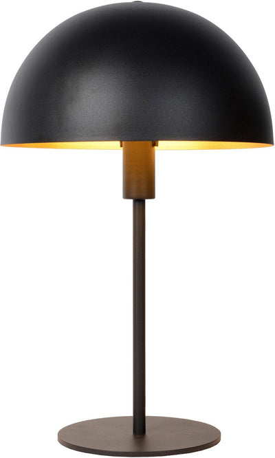 Lucide siemon - lampada da tavolo - ø 25 cm - 1xe14 - nero