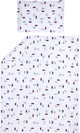 Meyco funda nórdica para cama con formas de bebé - lila - 100x135cm