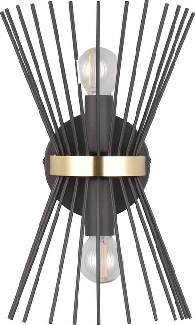 Rl live your light reality rod wall lamp - black gold