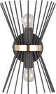 Lampada da parete con stelo Rl live your light reality - oro nero