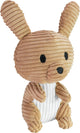 Lumo stars lumo velvet bunny rattle met rammelaar - classic - 15cm