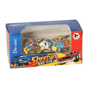 Metalen auto met print - afbeelding 1