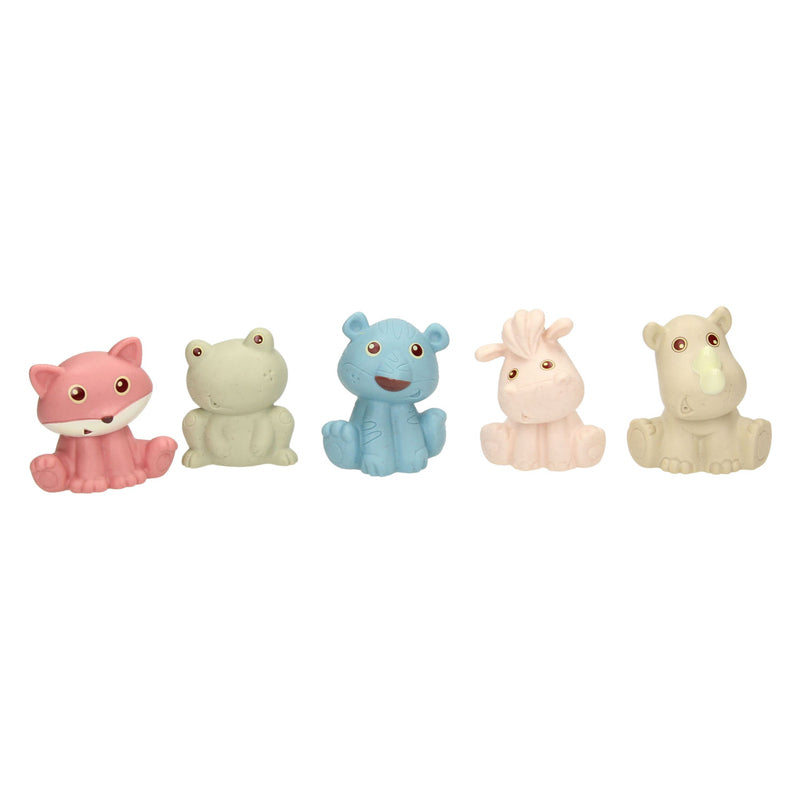 Lobbes famiglia di animali da bagno pastello, 9 pz.