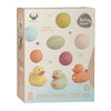 Lobbes speelgoed bv badspeelgoed set met sensorische badballen badeendjes pastel