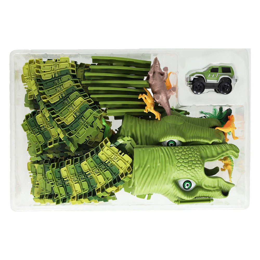 Lobbes dinotrack extenso set de juego, 200 piezas.