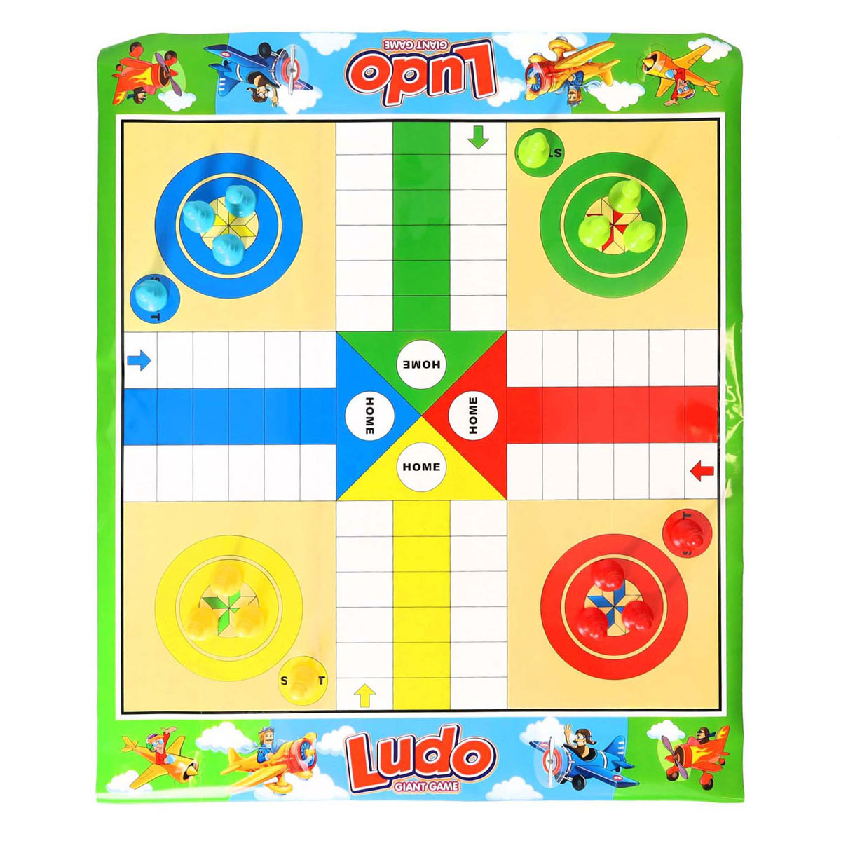 Juego de mesa de serpientes ludo