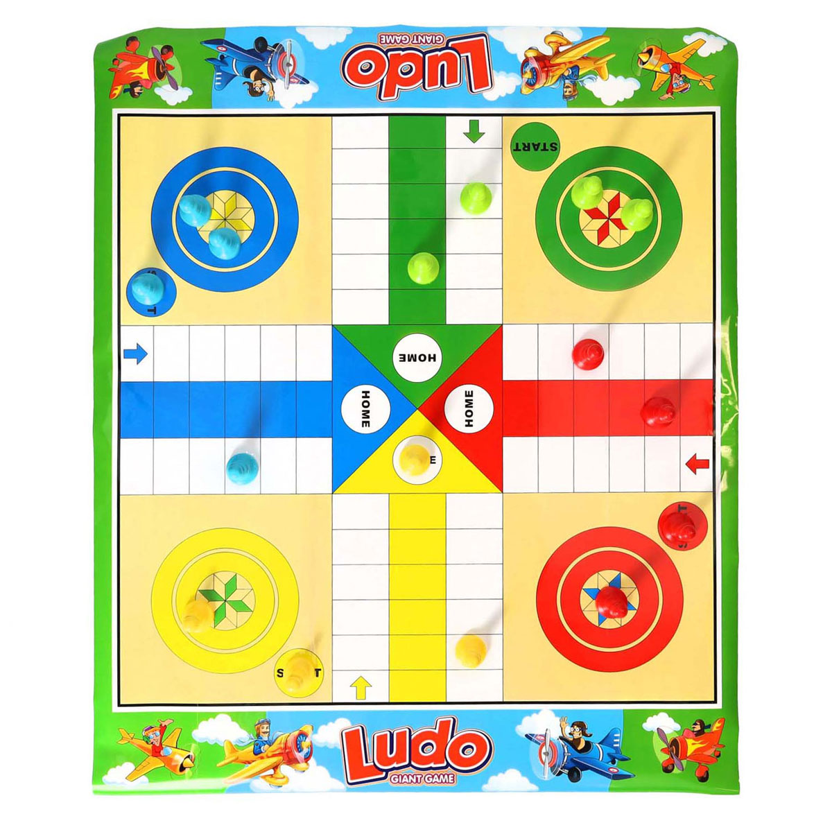 Juego de mesa de serpientes ludo