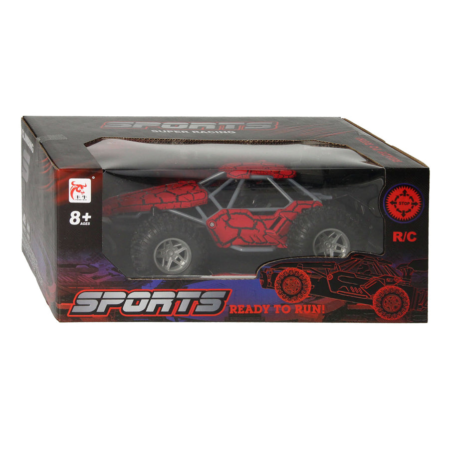 Rc rc auto met rookfunctie rood