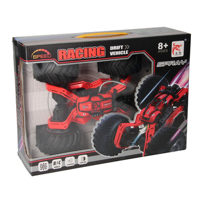 Monster truck da corsa RC con funzione fumo - rosso