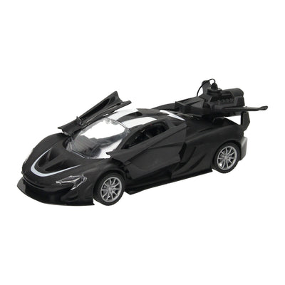 Auto sportiva RC con funzione vapore, nera
