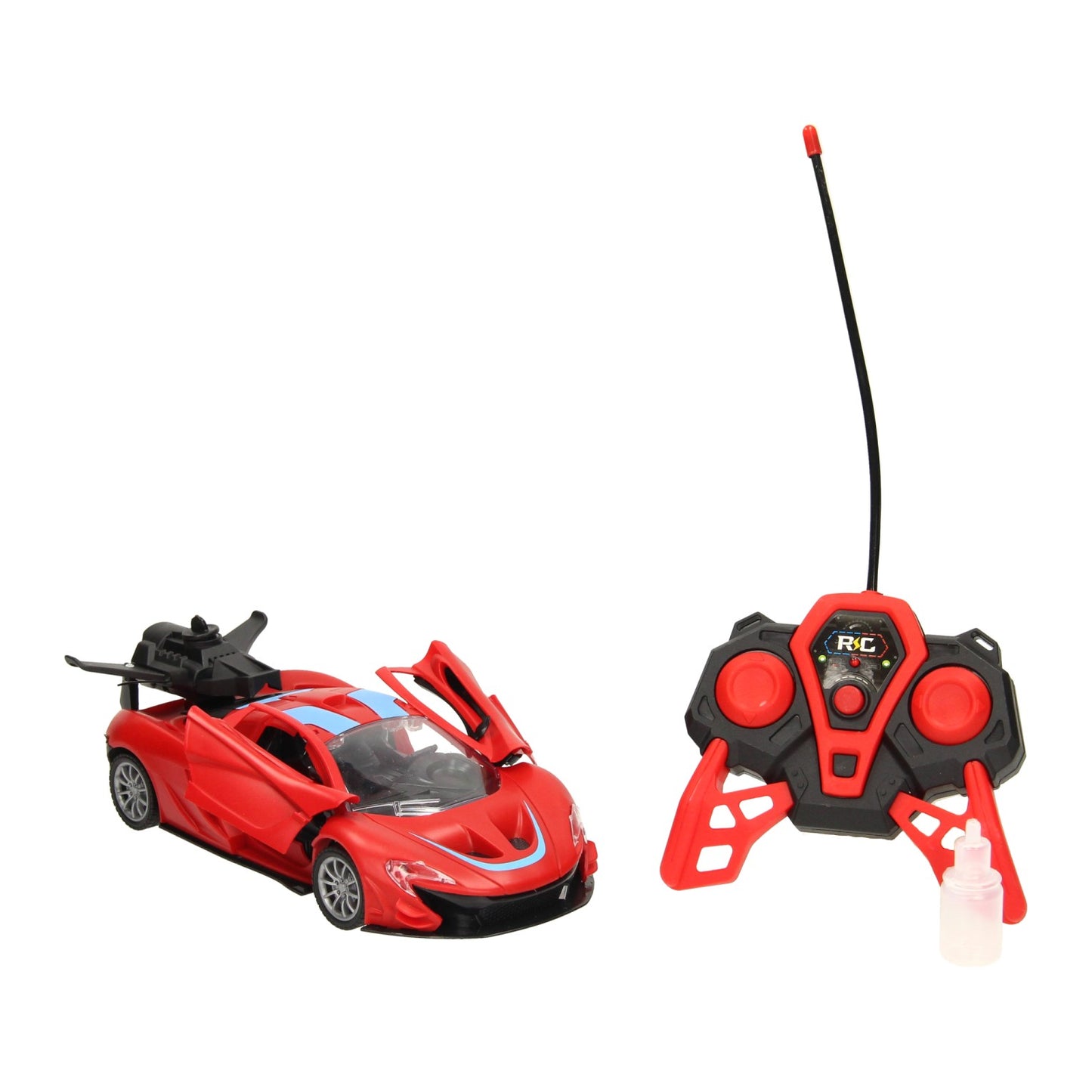 Auto sportiva RC con funzione vapore, rossa