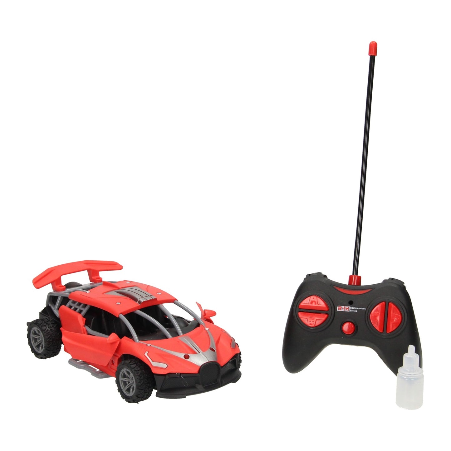 Coche rc multifunción rojo.