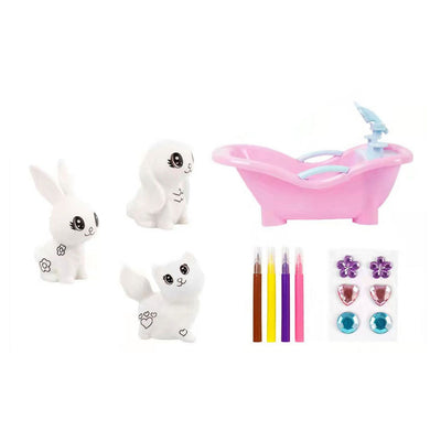 Scribble Crubbie colorare animali con vasca