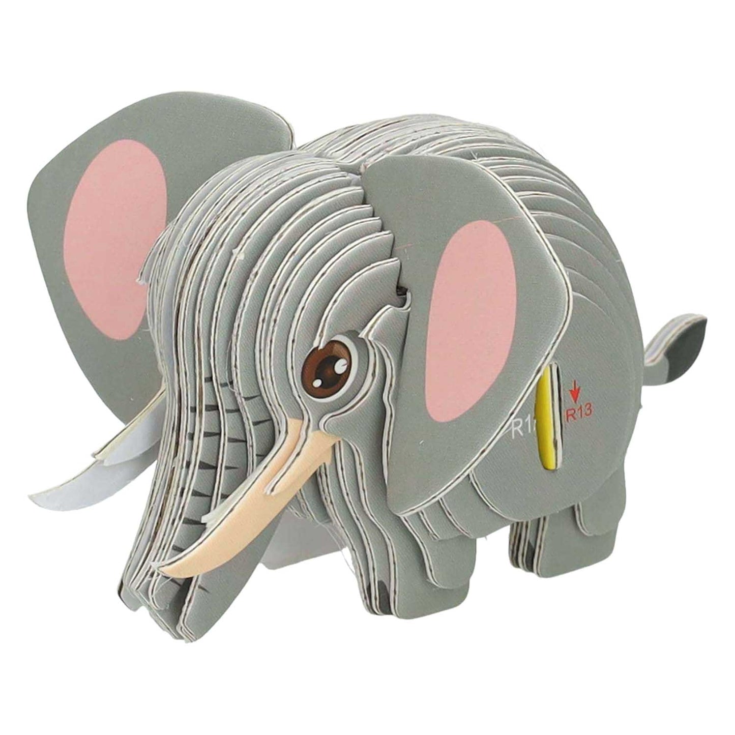 Diablillo rompecabezas 3d elefante, 36 piezas.