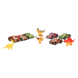Animal print car set with play animals - afbeelding 2