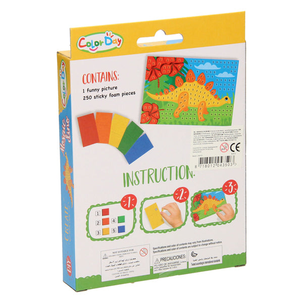 Realizza un dinosauro a mosaico