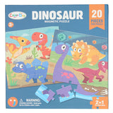Magnetisch puzzelboek dino - afbeelding 1