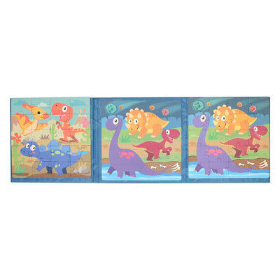 Libro puzzle magnetico sui dinosauri