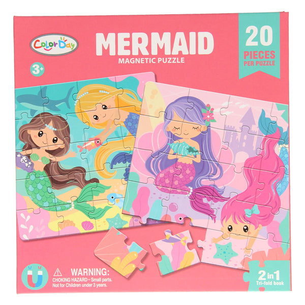 Sirena a libro puzzle magnetico