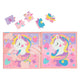 Libro de rompecabezas magnético de unicornio.