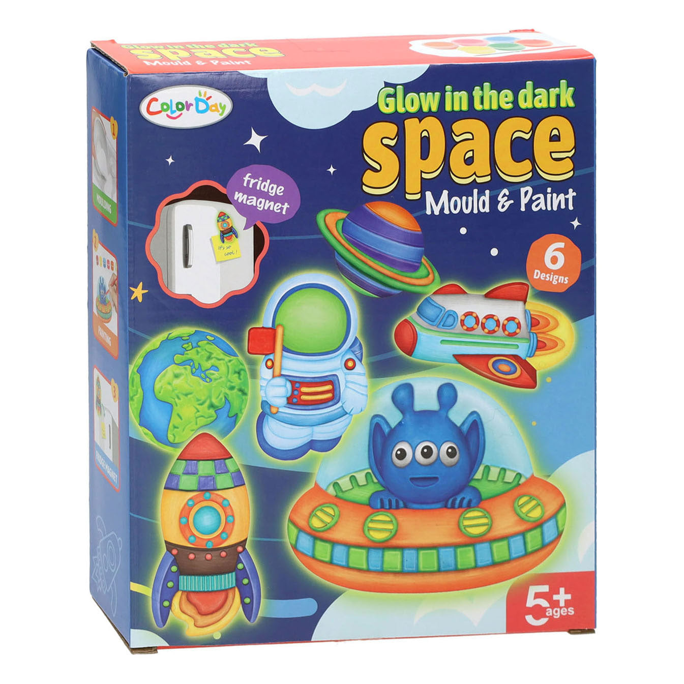 Pintura de fundición que brilla en el espacio oscuro.