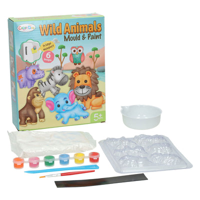 Pouring painting wild animals