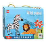 Vloerpuzzel wilde dieren, 100st. - afbeelding 2