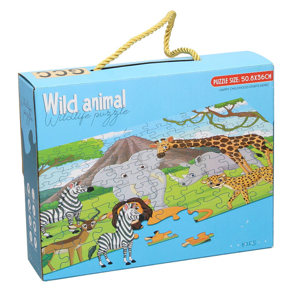 PIANTE PUZLE ANIMALI selvatici, 100 °.