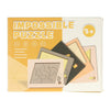 Houten impossible denkpuzzel