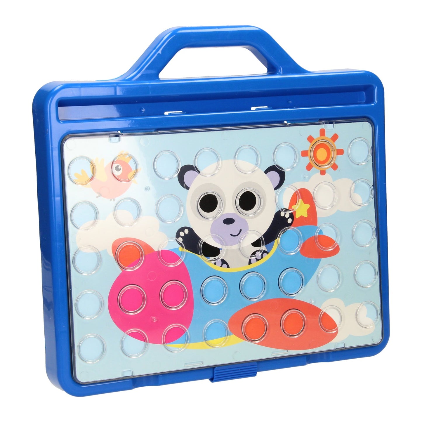 Botones de mosaico enchufables jumbo en maleta, 60 uds.