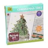 String art kerstboom met led lampjes - afbeelding 1