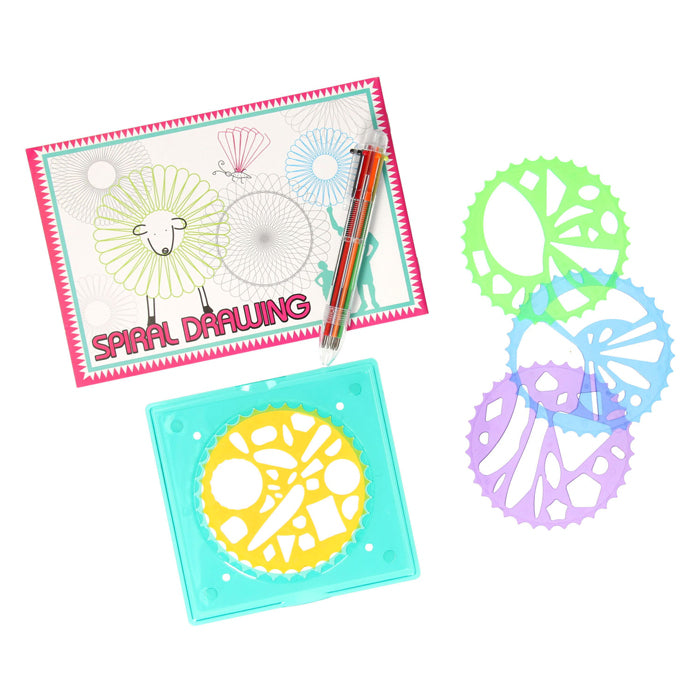 Juego de dibujos en espiral, 7 piezas.