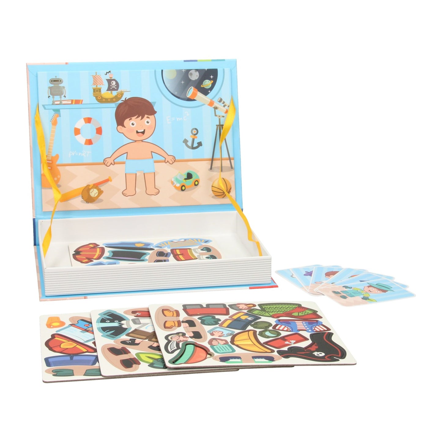 Magnetisch boek - outfits jongen, 59dlg.