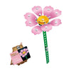 Set de construcción de metal flor rosa