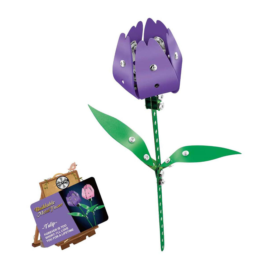 Set de construcción de metal tulipán
