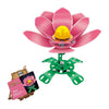 Set de construcción de metal amapola rosa