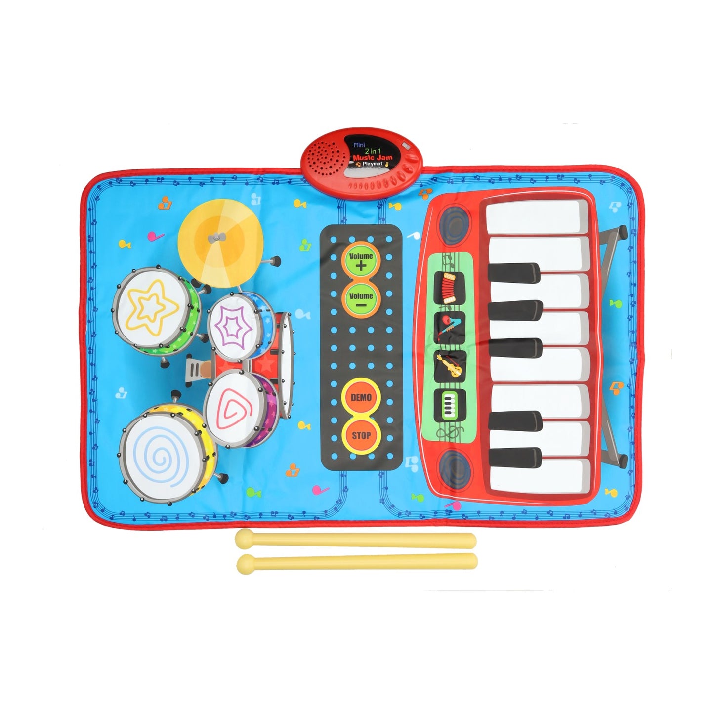 Lobbes speelgoed bv muziek mat met piano drums
