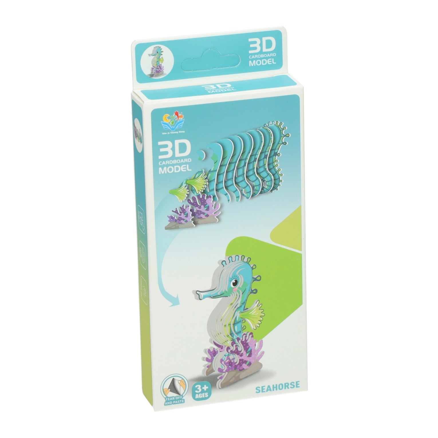 Puzzle modello 3D fai da te - cavalluccio marino