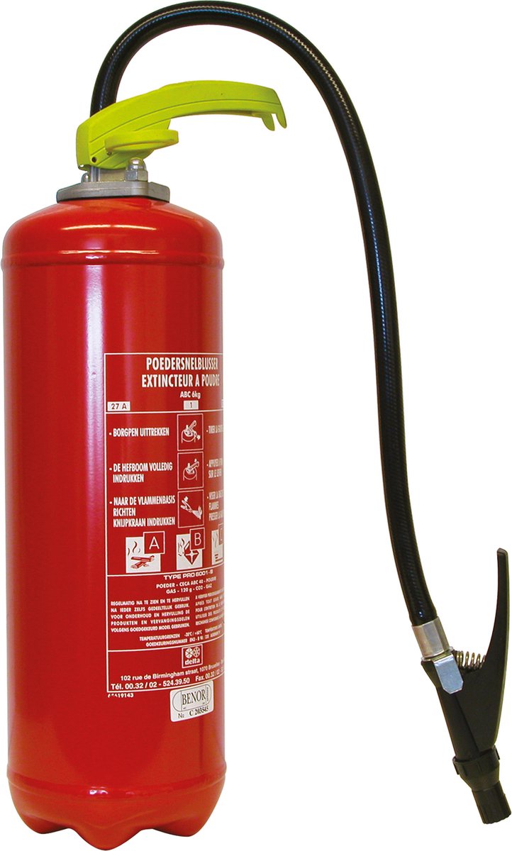 Extintor belmic 6kg a b c benor (edificios)