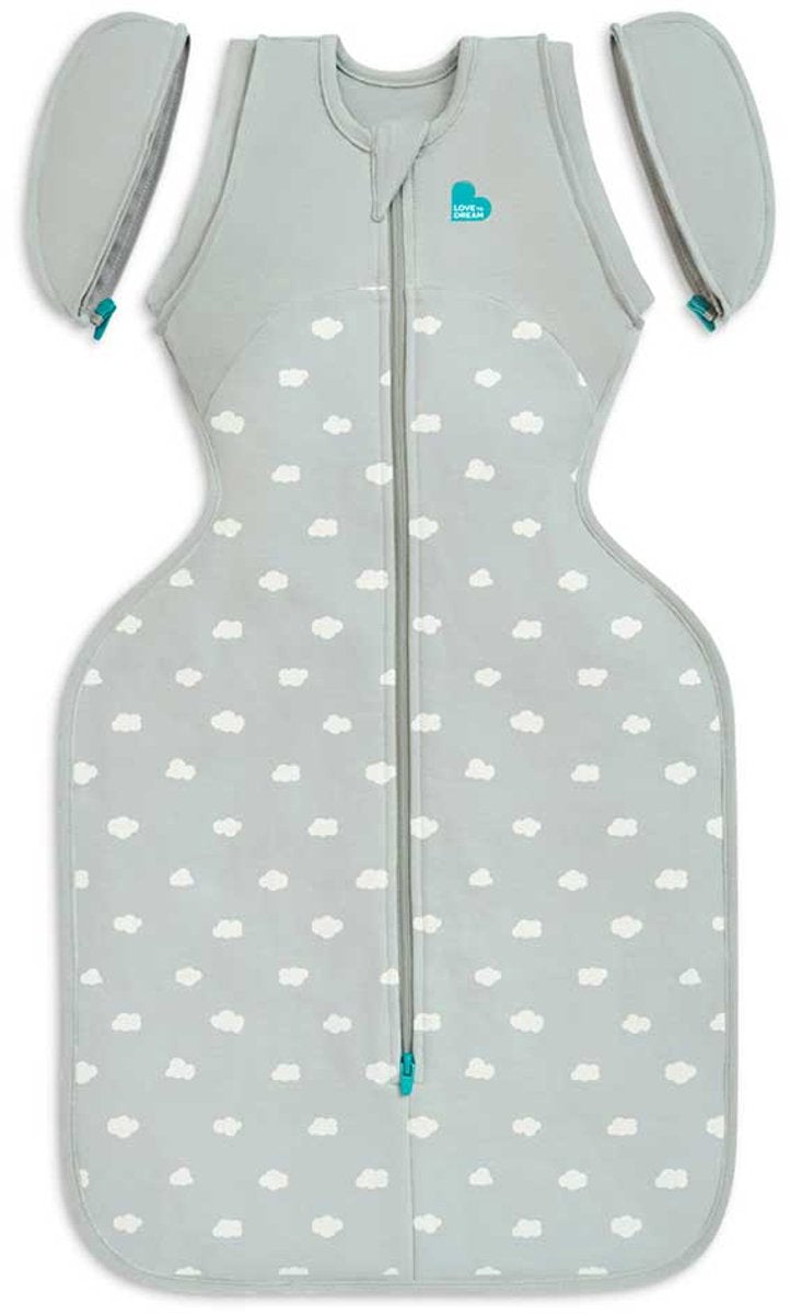 Love to dream ™ baby sleeping bag swaddle up™ - reducing swaddling - baby 3-6 months - 6-8.5 kg - all season - clouds olive