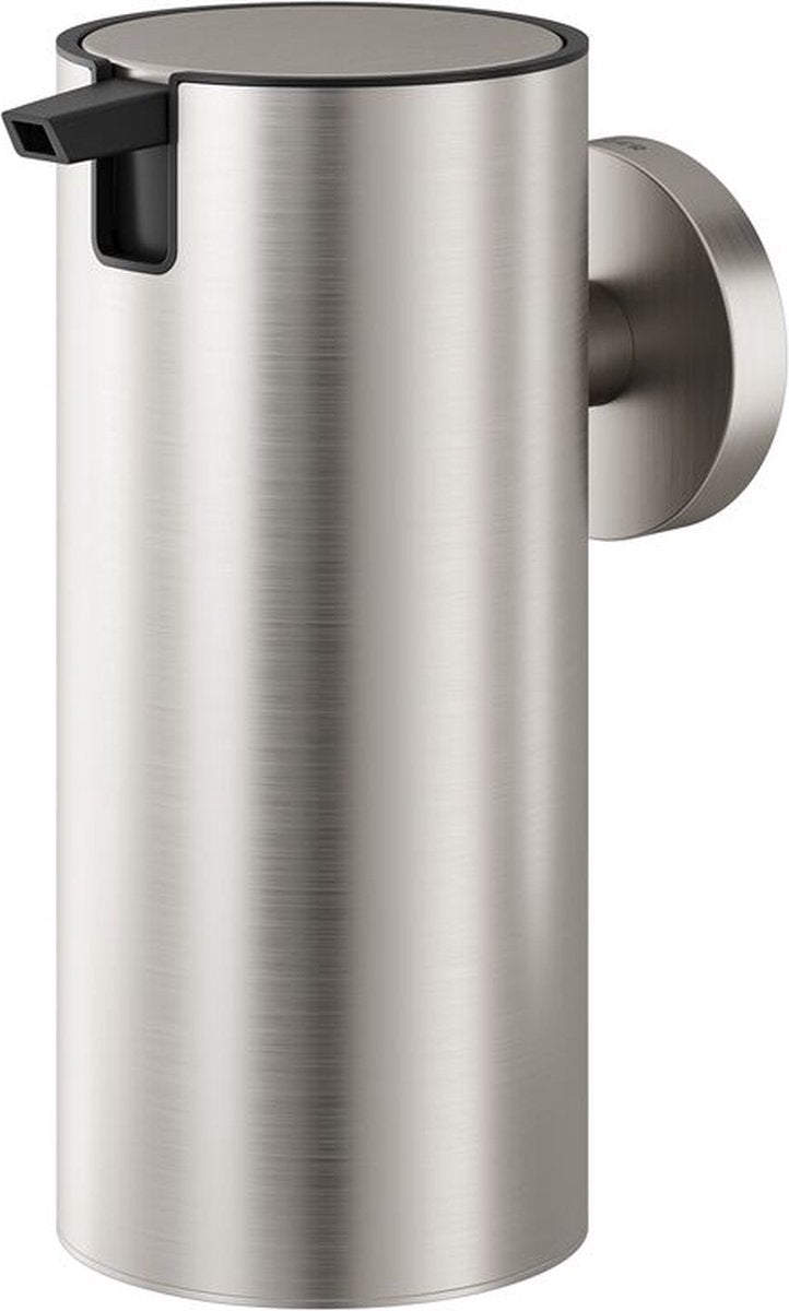 Tiger Boston - dispensador de jabón de pared 240 ml - sin taladrar - taladrar ni pegar - acero inoxidable cepillado