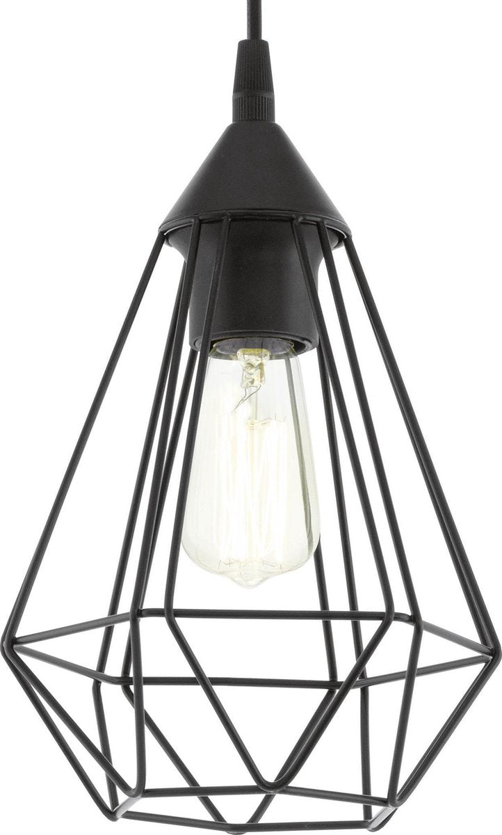 Eglo tarbes hanglamp - e27 - ø 17,5 cm - zwart