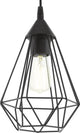 Eglo tarbes hanglamp - e27 - ø 17,5 cm - zwart
