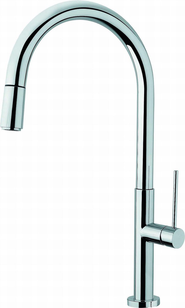 Rubinetto cucina Plieger rontessa - con doccetta estraibile - doppio getto - cromo