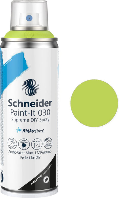 Schneider stationery schneider spray paint - paint-it 030 - diy spray paint - acrylic paint - 200ml - lime green pastel - s-ml03052050