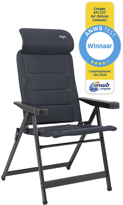 Crespo - sedia reclinabile - m - ap 237 - air-deluxe - compatta - grigia